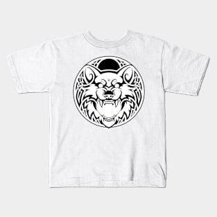 Skoll (black and white) Kids T-Shirt